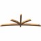 Ekena Millwork Davenport Timber Gable Bracket, Western Red Cedar, 96"W x 36"H x 3 1/2"D x 3 1/2"F, 9/12 Pitch GBW096X36X0404DAV00SWR - alternate 2